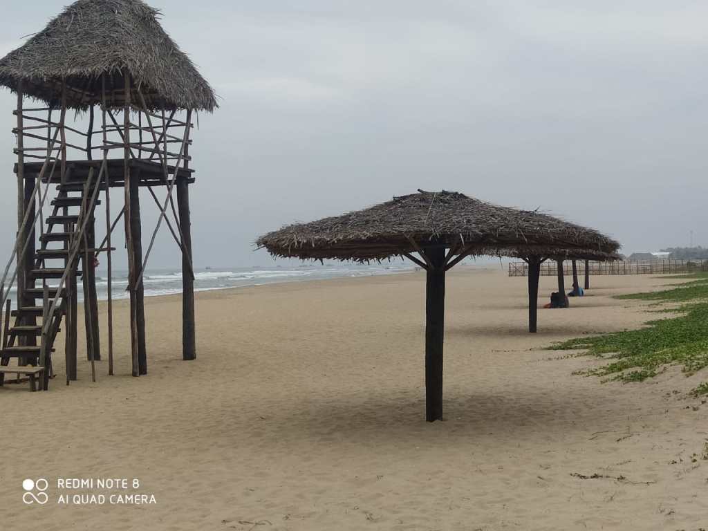 Eden beach Pondicherry Umbrella Hut